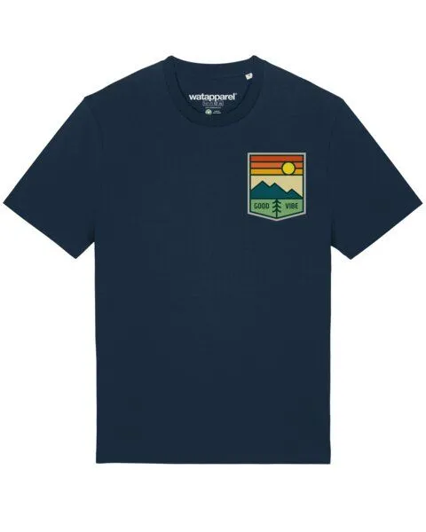 watapparel watapparel T-Shirt Unisex Good Vibe, French navy, – Produktbild 1 von 3