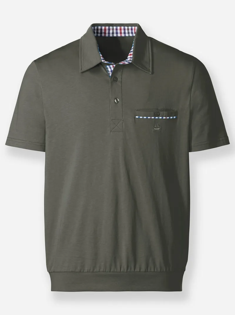 marco donati Kurzarm-Shirt, Oliv, – Produktbild 1 von 2