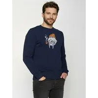 GreenBomb GREENBOMB Smokey Walrus Wild - Gemütliches Sweatshirt aus Bio-Baumwolle / hochwertiger Print / GOTS / Fair & Vegan – Produktbild 1 von 1