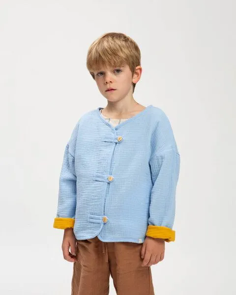 MATONA Matona Wendejacke für Kinder / Inside Out Jacket, Powder blue, – Produktbild 1 von 4