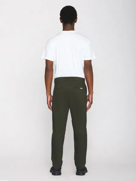 KnowledgeCotton Apparel KnowledgeCotton Apparel Chino-Twill-Hosen CHUCK aus Bio-Baumwolle - ROC/GOTS/Vegan, Gruen (forrest) night, – Produktbild 3 von 5