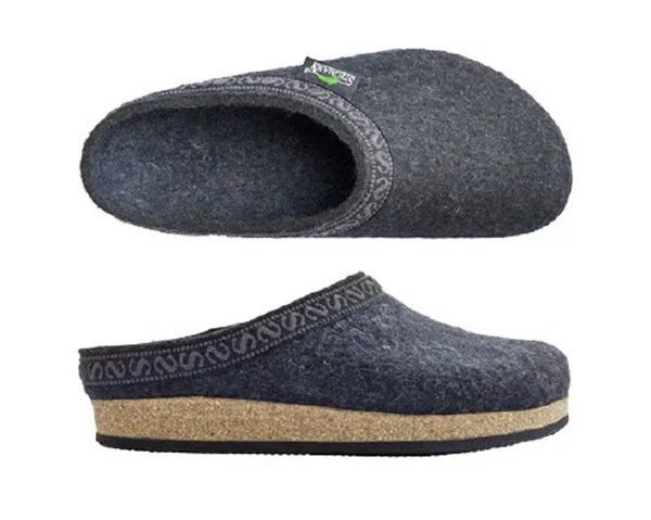 Stegmann Stegmann Wollfilz-Pantoffel Unisex 108, Grau(graphite), – Produktbild 1 von 2