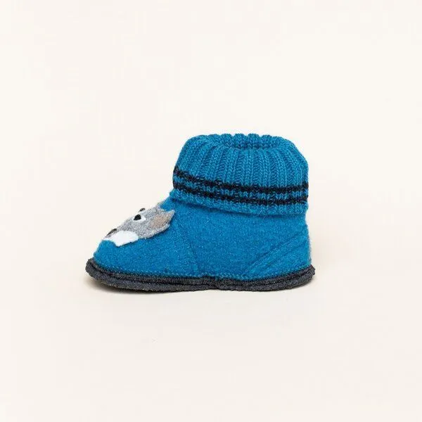 Kitz-Pichler Kitz-Pichler Hüttenschuhe Schwaz Appl. Wolf, Hell-blau, – Produktbild 2 von 4