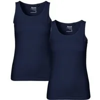 Neutral Neutral® Neutral Tank Top aus Bio-Baumwolle, 2er Pack, Navy, – Produktbild 1 von 1