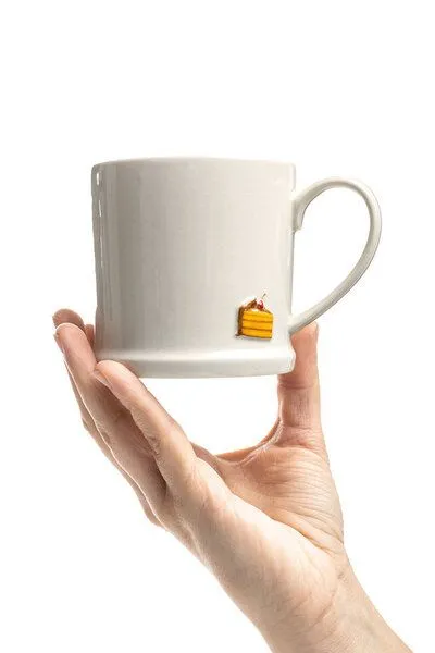 Tranquillo Tranquillo Tasse BRUNETTEA Torte – Steinzeug, Creme, – Produktbild 4 von 5