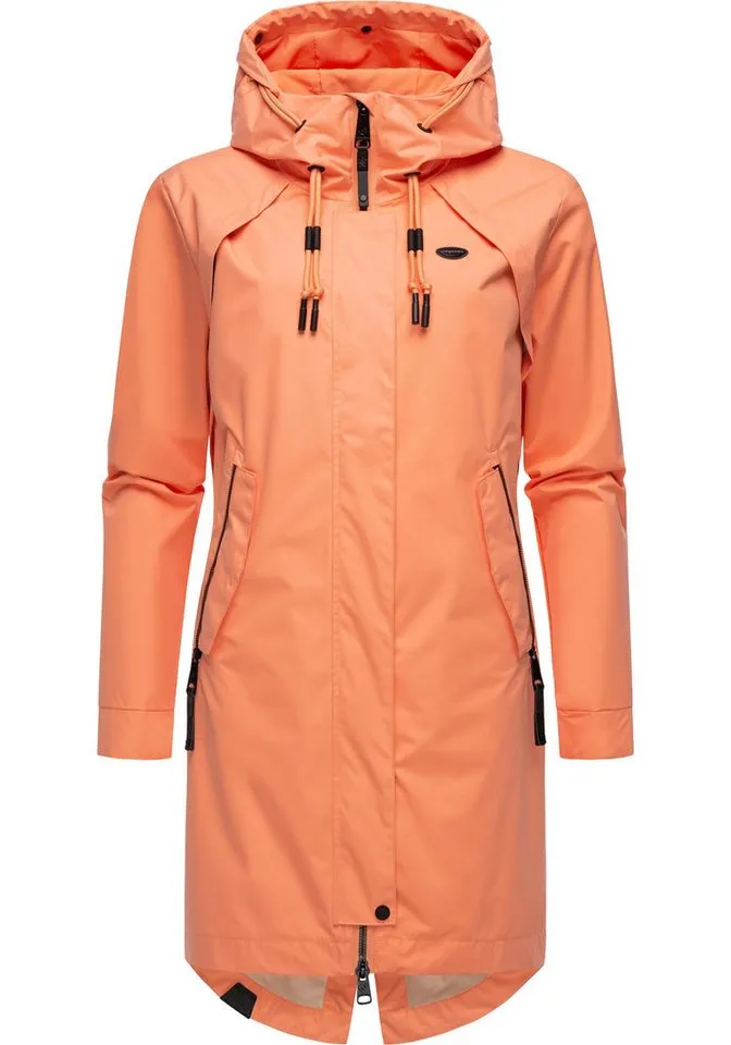 ragwear ragwear Jerseymantel Rejany Wasserdichter Damen Parka für die Übergangszeit, Orange, – Produktbild 2 von 4