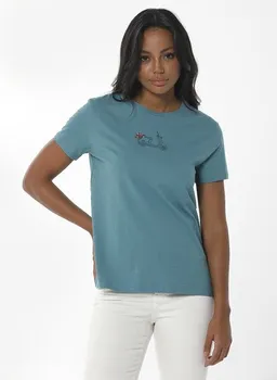 ORGANICATION ORGANICATION T-Shirt aus Bio-Baumwolle mit Stickerei – Produktbild 1 von 1