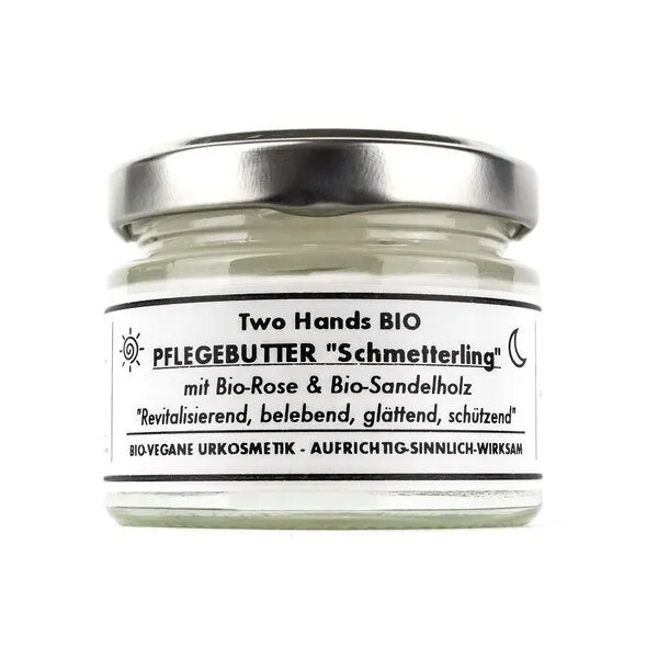Two Hands BIO Two Hands BIO PflegeButter „Schmetterling“ mit Bio-Rose & Bio-Sandelholz – Produktbild 1 von 1