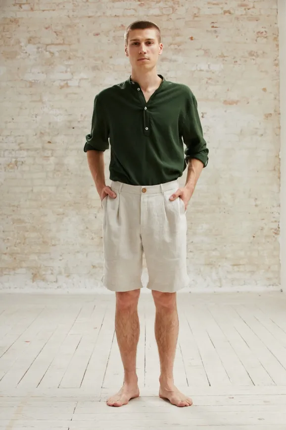 Jyoti - Fair Works Jyoti - Fair Works Herren vegan Shorts Heet Greige, Beige, – Produktbild 2 von 2