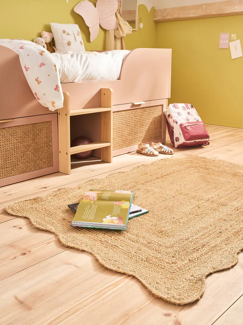 Vertbaudet Juteteppich FESTON Kinderzimmer, Beige, – Produktbild 1 von 4