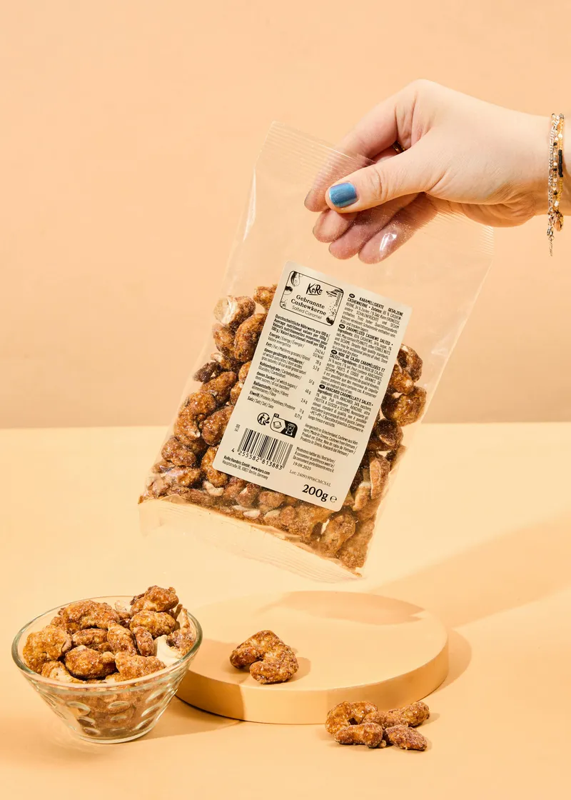 KoRo Gebrannte Cashewkerne Salted Caramel 200 g – Produktbild 4 von 5