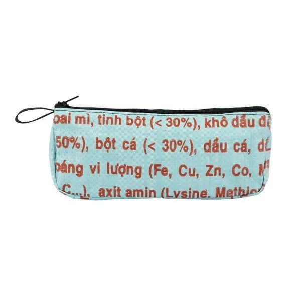 El Puente El Puente Stifteetui aus recycelter Verpackung | Fair Trade & Handmade aus Vietnam, Blau, – Produktbild 1 von 3