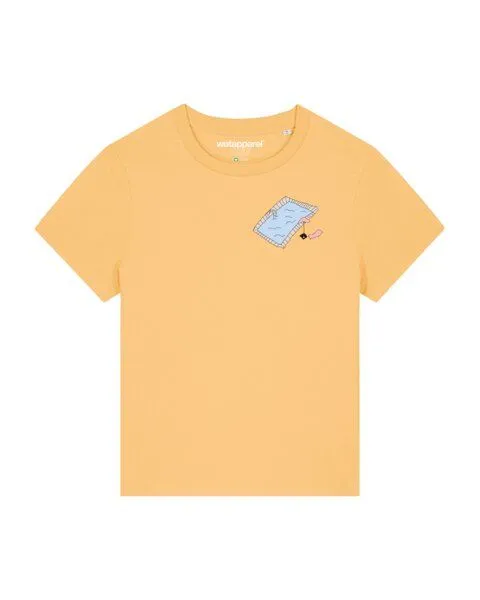 watapparel watapparel T-Shirt Frauen Swimmingpool chilling, Nispero, – Produktbild 1 von 3