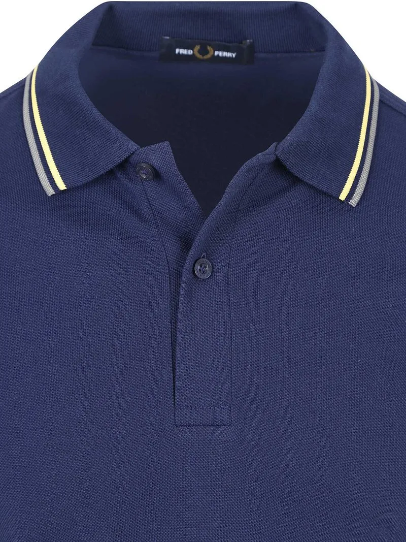 Fred Perry Fred Perry Polo Twin Tipped M3600 Dunkelblau 48A - Größe M, Dunkelblau, – Produktbild 5 von 5