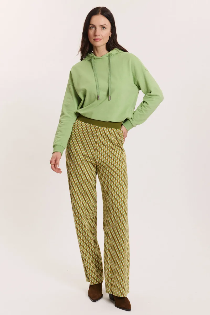 Tranquillo Strick-Hose Anikaa aus Biobaumwolle - green diamond / S – Produktbild 1 von 3