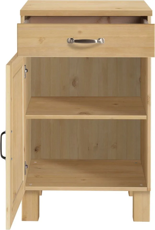 Home affaire Unterschrank Alby Breite 50 cm, 1 Tür, 1 Schublade, Beige, – Produktbild 4 von 5