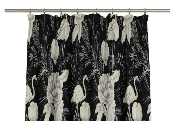 Nature by Adam Nature by Adam Vorhang aus 100% Bio-Baumwolle - Made in Germany - Eden, Schwarz, – Produktbild 5 von 7