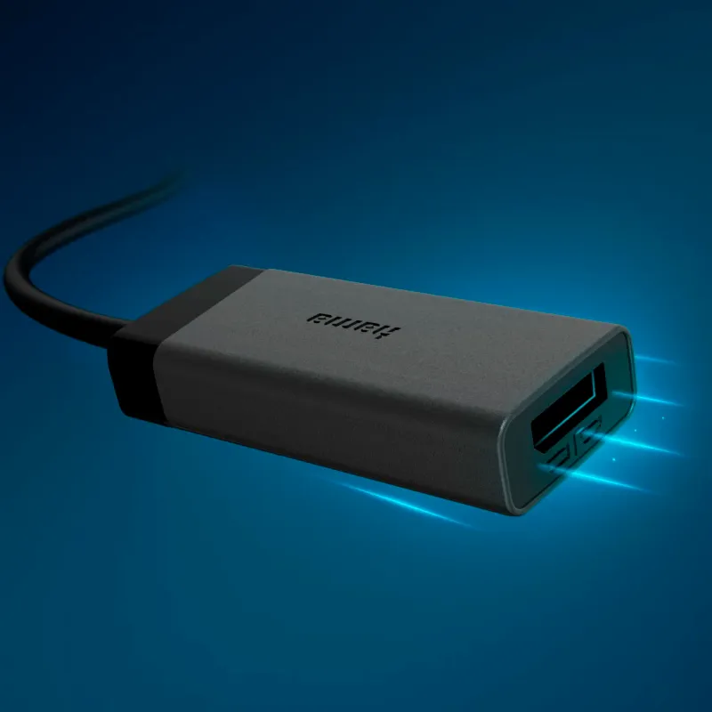 Hama Hama Video-Adapter, USB-C-Stecker - DisplayPort/HDMI™-Buchse, Ultra-HD 4K@60hz – Produktbild 5 von 6