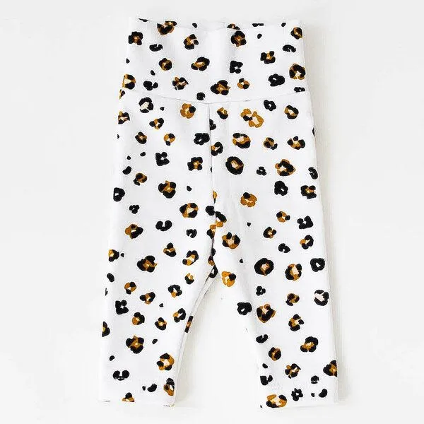 NoniKids Berlin Baby Sweat Leggings *Leopard* Bio Baumwolle | NoniKids Berlin – Produktbild 1 von 3