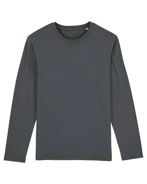 YTWOO YTWOO Herren Langarmshirt, Longsleeve aus Bio-Baumwolle, nachhaltig, Anthrazit, – Produktbild 2 von 2