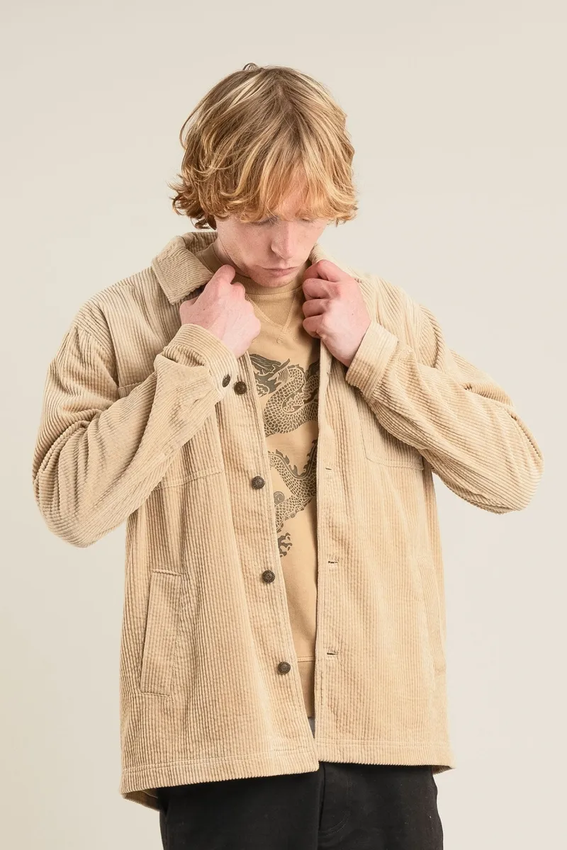 KOMODO KOMODO Herren vegan Jacke Stanley Cord Croissant Beige, Beige, – Produktbild 2 von 2