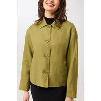 LangerChen LangerChen Damen vegan Jacke Simple Green Olive – Produktbild 1 von 1