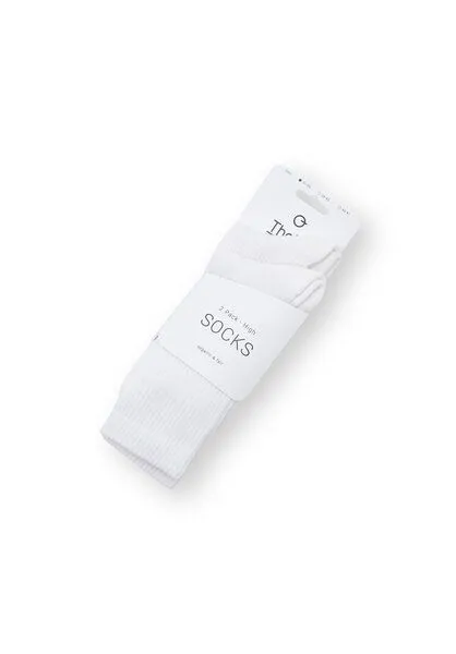 THOKKTHOKK ThokkThokk 2er-Pack Crew Socken Tennissocken (GOTS, Fairtrade, Vegan), White, – Produktbild 2 von 4