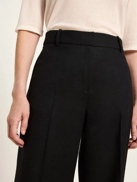 LANIUS LANIUS Verkürzte Hose aus Bio-Schurwolle, Black, – Produktbild 3 von 4