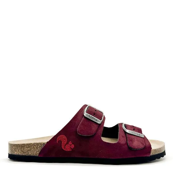 thies Vegane Eco Bio Rec Sandale "thies ® PET" aus recyceltem PES, Bordeaux, – Produktbild 1 von 4