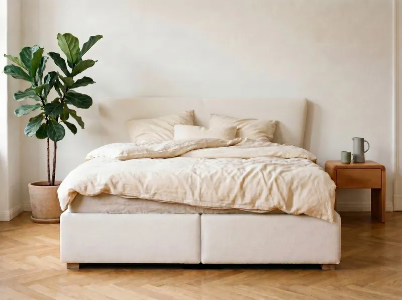 allnatura allnatura Boxspringbett "Venturo" | 180x200 cm, Grau, – Produktbild 2 von 2