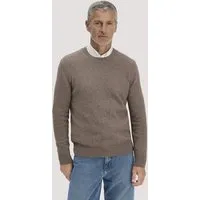 hessnatur hessnatur Strick Pullover Regular aus Bio-Merinowolle mit Bio-Baumwolle, Camel, – Produktbild 2 von 5