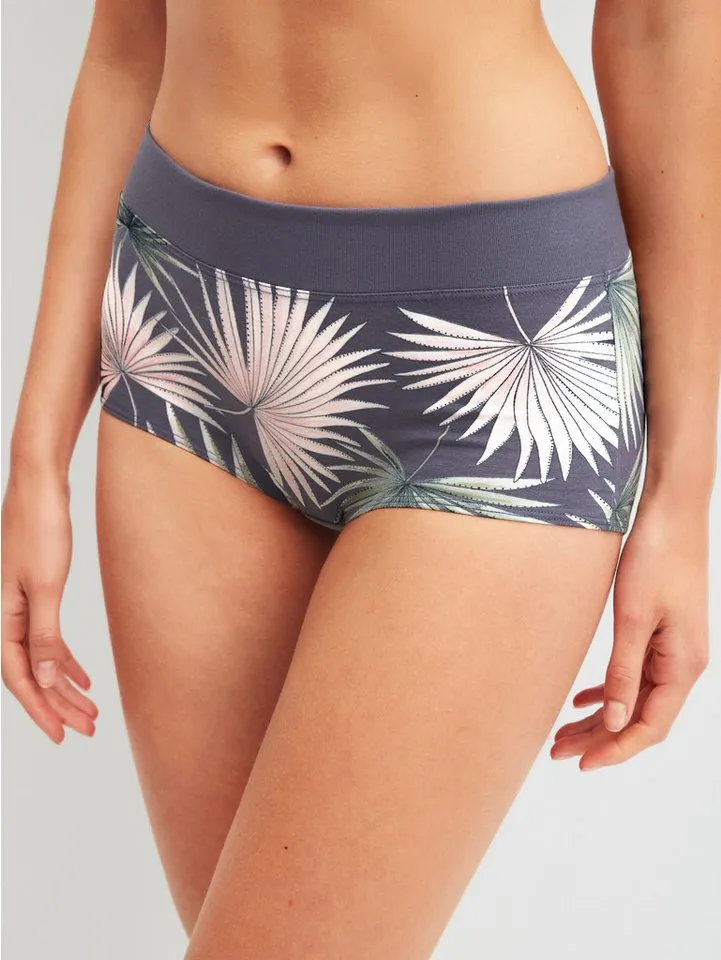 CALIDA CALIDA Panty Elastic Trend mit floralem Print, Grau, – Produktbild 2 von 4