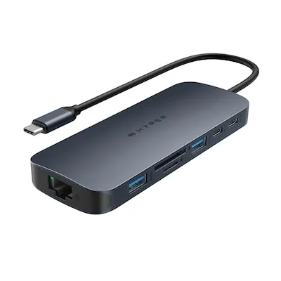 Hyper® HyperDrive® EcoSmart™ Gen.2 Dual HDMI USB-C® 11-in-1 Hub HyperDrive® EcoSmart™ Gen.2 Dual HDMI USB-C® 11-in-1 Hub mit140 W PD3.1, Blau, – Produktbild 1 von 1