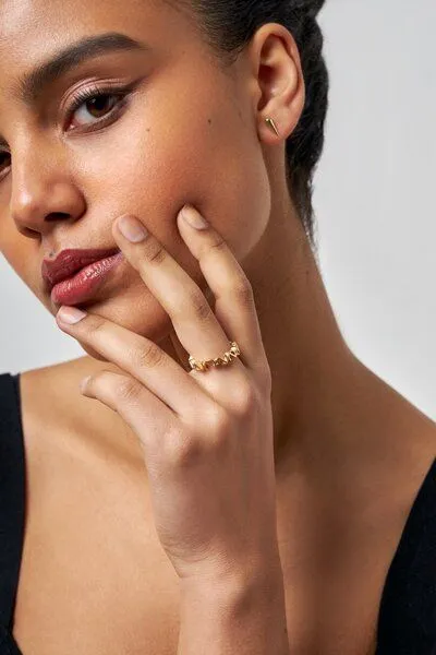 noemvri fashion label noemvri fashion label drop earrings Liselle, Gold, – Produktbild 3 von 3