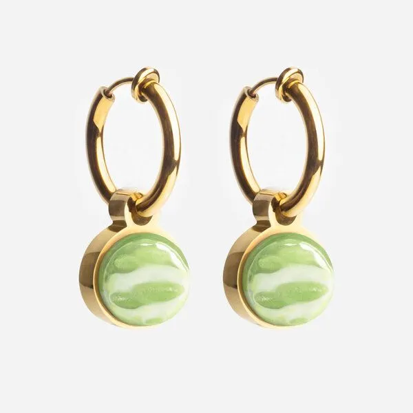 ALEXASCHA ALEXASCHA Gold Clip Creolen mit Anhänger | Mix & Match, Gold, – Produktbild 2 von 8