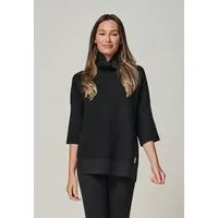 YOU LOOK PERFECT YOU LOOK PERFECT 100% Merino asymmetrischer Rollkragen-Strickpullover "Bailey" – Produktbild 1 von 1