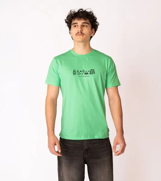 Gary Mash GARY MASH Shirt Ready for new adventures aus Biobaumwolle, Mint (grün), – Produktbild 4 von 4