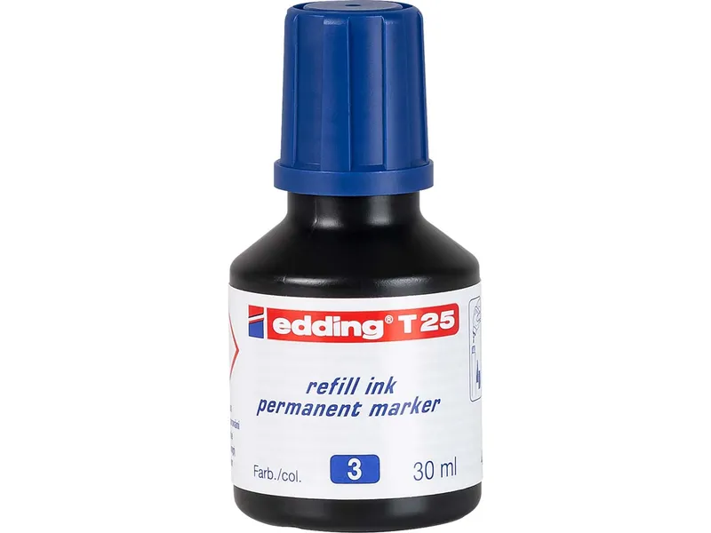 Edding Edding Nachfülltinte "T25" für Permanentmarker, Blau, – Produktbild 1 von 2