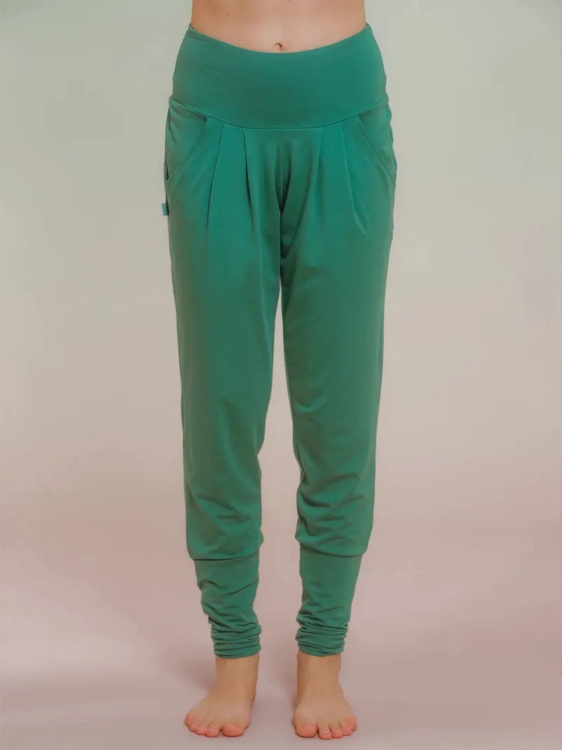 nice to meet me nice to meet me Damen vegan Hose Harem Avocado, Grün, – Produktbild 1 von 1