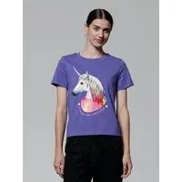 watapparel watapparel T-Shirt Frauen Flash, the unicorn, Purple love, – Produktbild 1 von 1