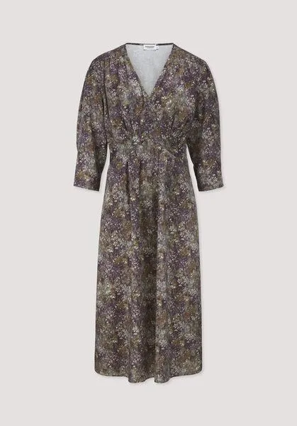 hessnatur hessnatur Kleid tailliert aus TENCEL Lyocell und LENZING ECOVERO Viskose, Dunkle traube, – Produktbild 4 von 4