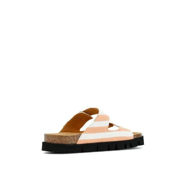 Grand Step Shoes Grand Step Shoes Noelia Schlappen, vegan, Gestreift - hellorange, – Produktbild 3 von 3
