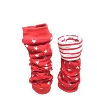 bobbé bobbé Stulpen "Sternchen" rot oder grau, Rot, – Produktbild 1 von 1