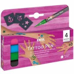 KREUL KREUL Tattoo Pen 4er-Set Anker,Sterne und Schmetterling – Produktbild 1 von 1