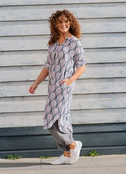 Heidekönigin Heidekönigin Viskose Kleid, Camelie, – Produktbild 3 von 3