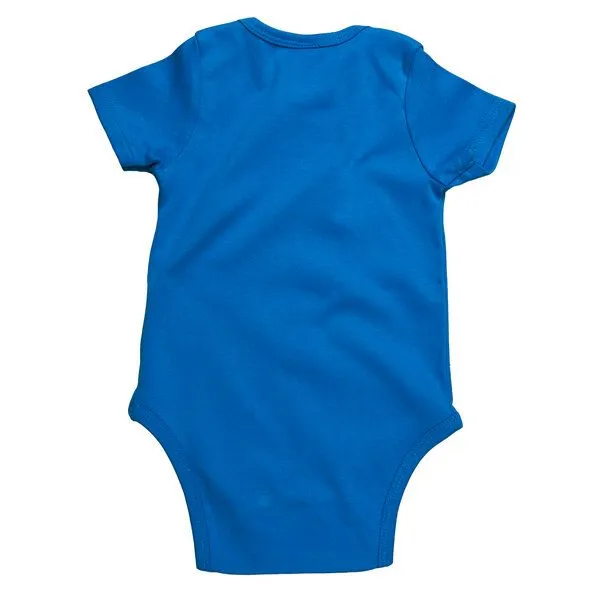 HANDGEDRUCKT HANDGEDRUCKT "drei Eulen" Baby Body, Bright blue, – Produktbild 2 von 4