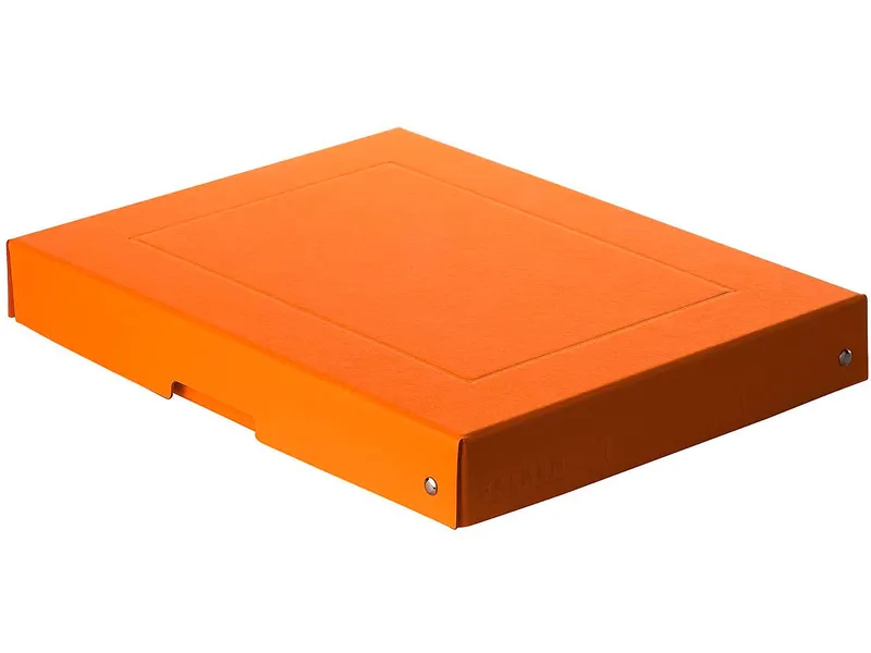 Falken Falken Aufbewahrungsbox "PURE Box" Pastell, DIN A4, 40 mm Höhe, orange – Produktbild 1 von 1