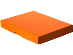Falken Falken Aufbewahrungsbox "PURE Box" Pastell, DIN A4, 40 mm Höhe, orange – Produktbild 1 von 1