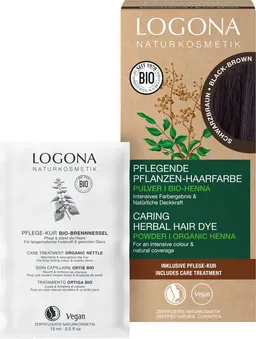 LOGONA LOGONA Pflanzen-Haarfarbe-Pulver schwarzbraun – Produktbild 1 von 1