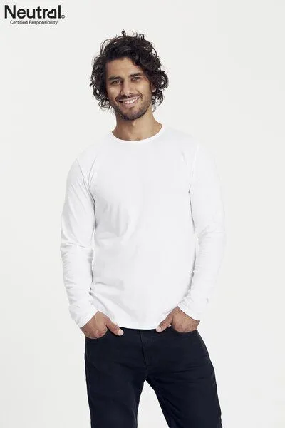 Neutral® - 3FREUNDE Neutral® - 3FREUNDE Männer Longsleeve, Weiss, – Produktbild 4 von 4